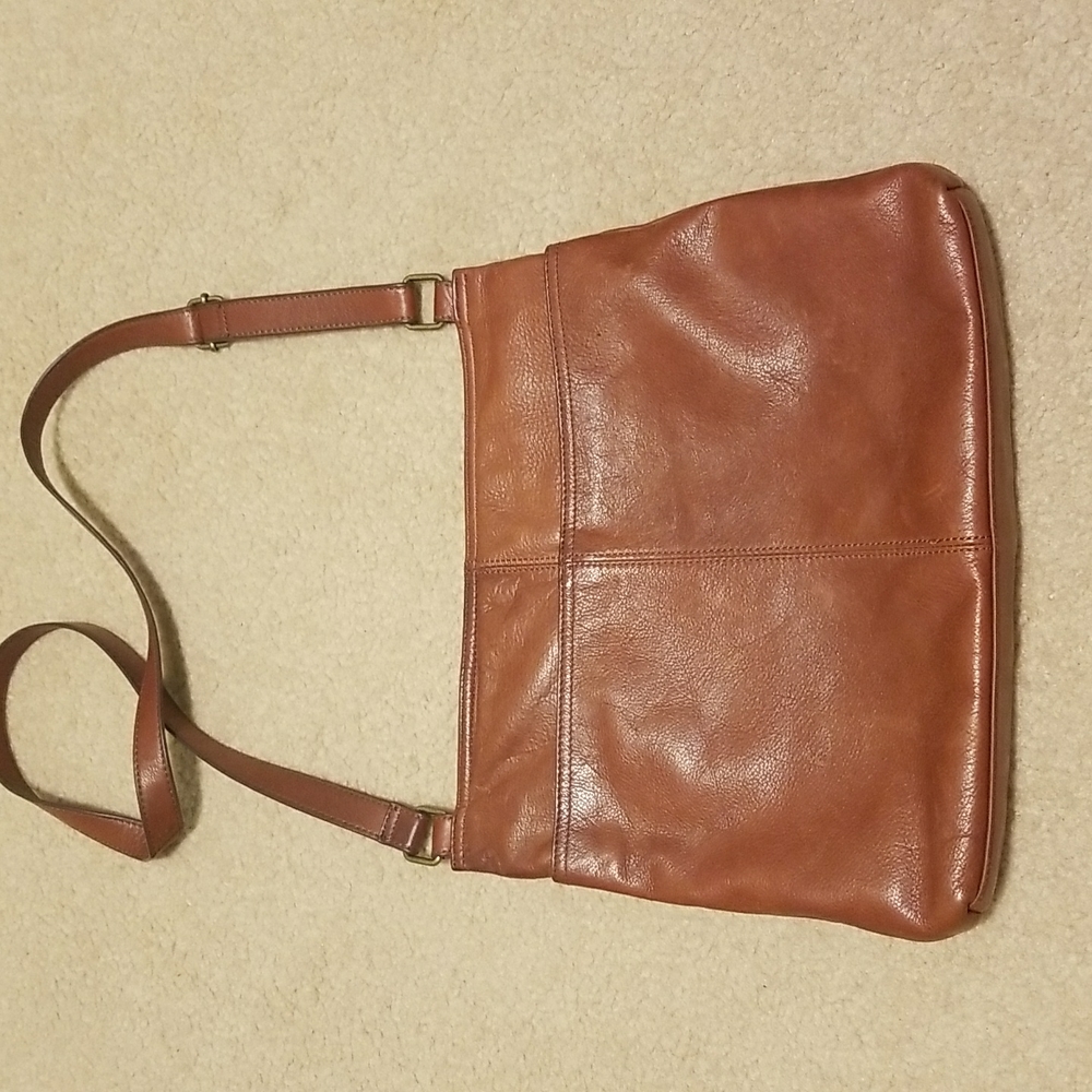 Margot brown leather crossbody